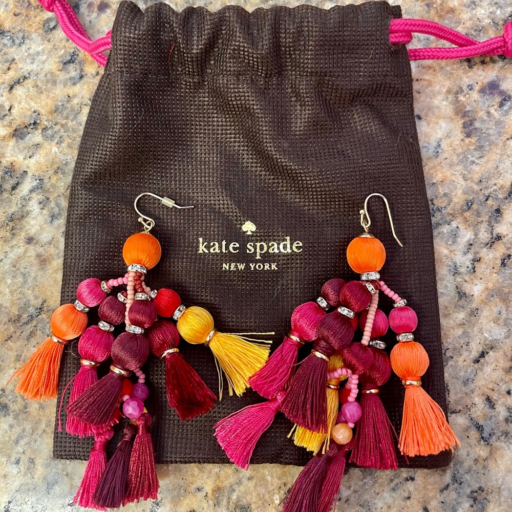 Kate Spade Pretty Pom Earrings (featured on Princess Kate Middletons closet)